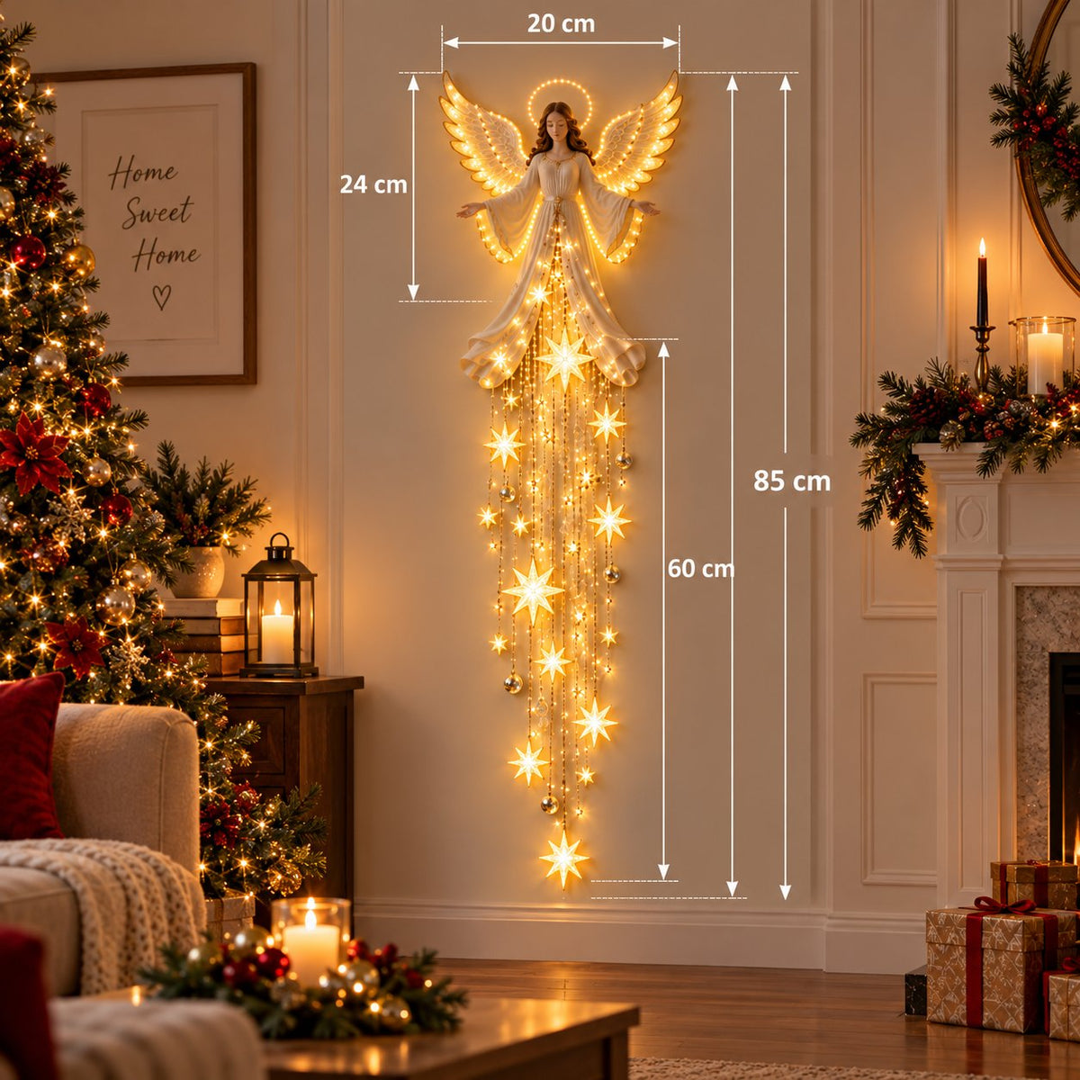 ๐ฅ Limited Time 50% OFF โ Angel Blessing Starfall Wall Light